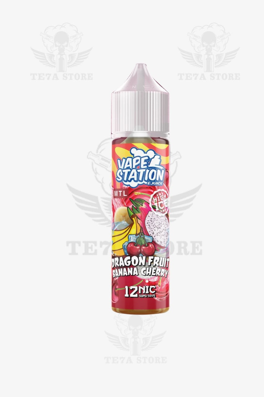 vape station-Dragon fruit banana cherry super ice