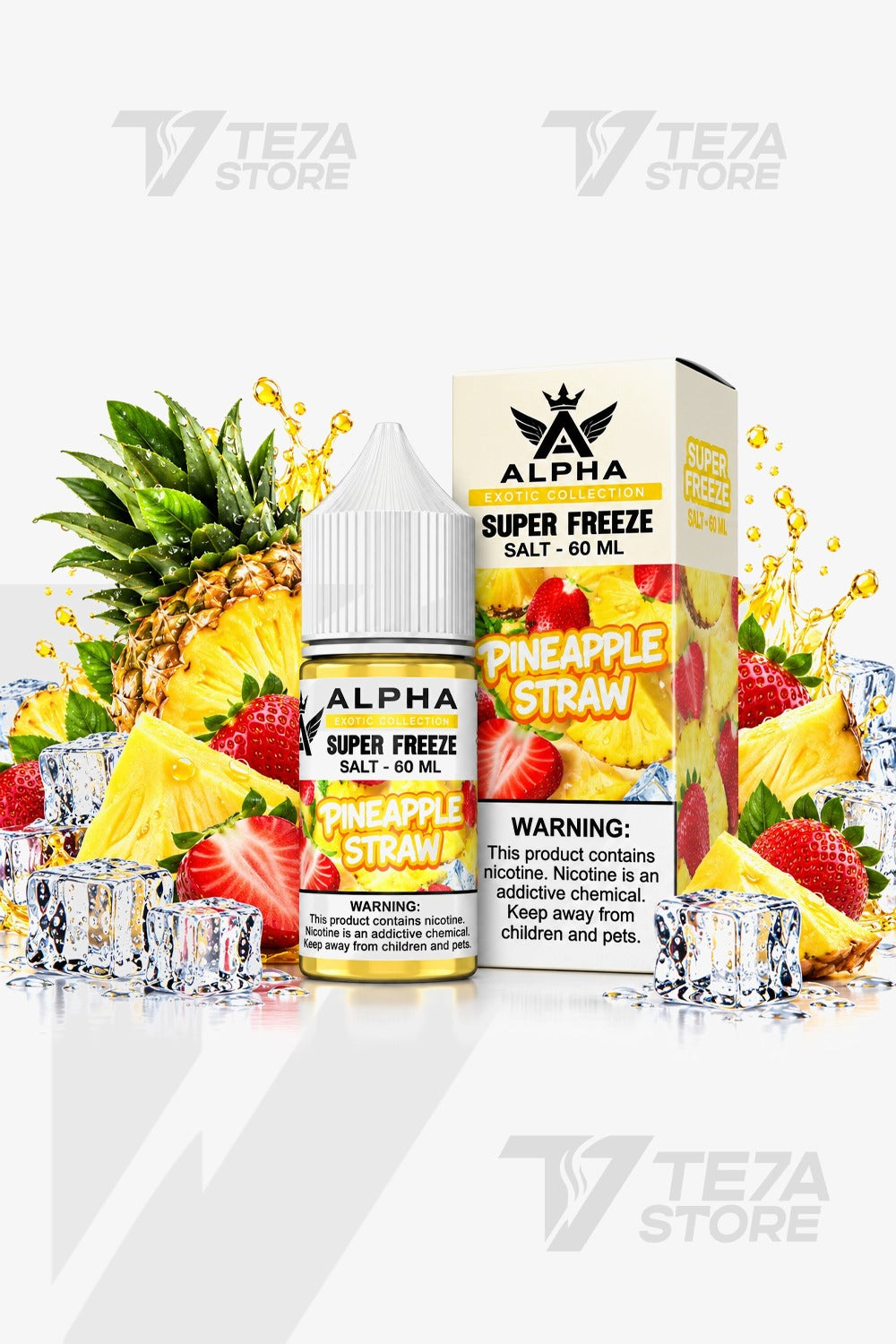 ALPHA- PINEAPPLE STRAW SUPER COOL