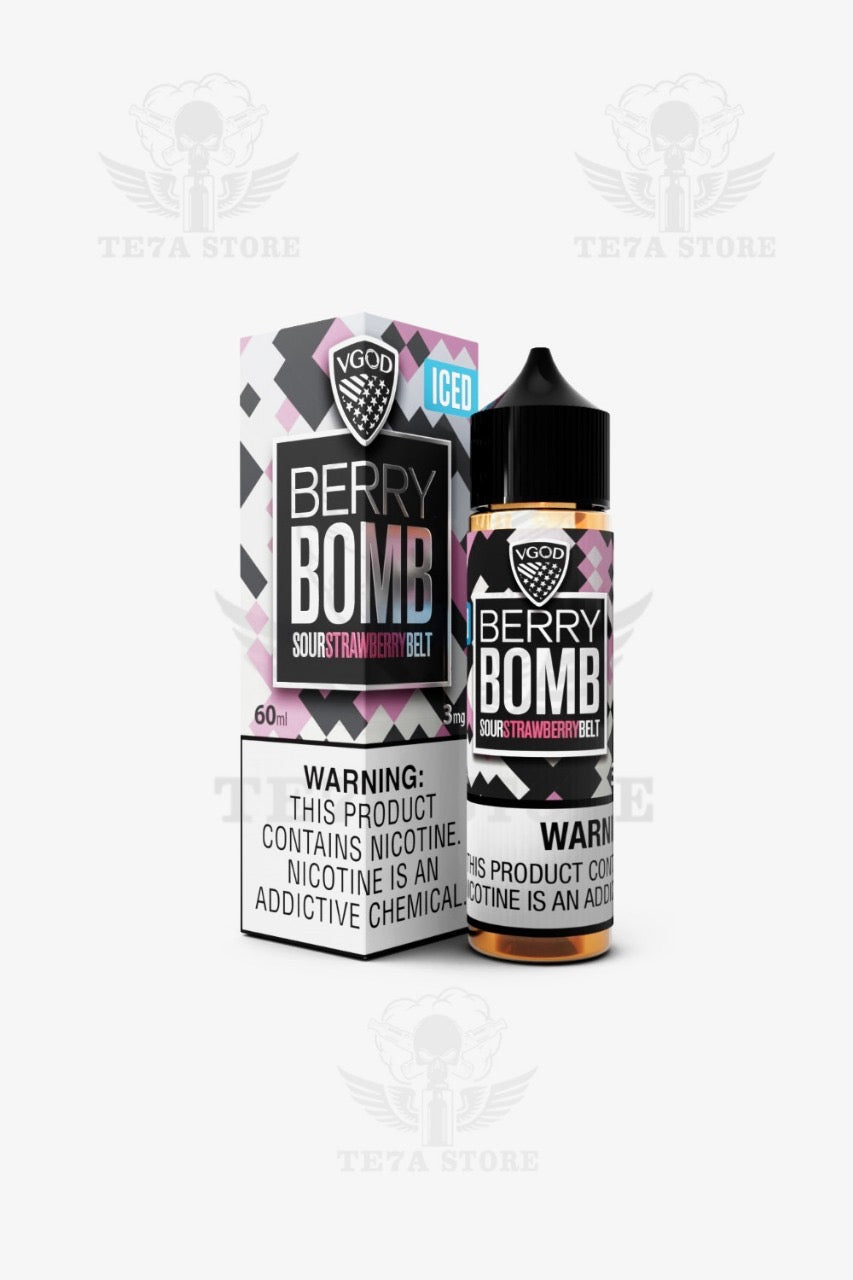 VGOD- BERRY BOMB SOUR STRAWBERRY BELT ICEMTL/DL