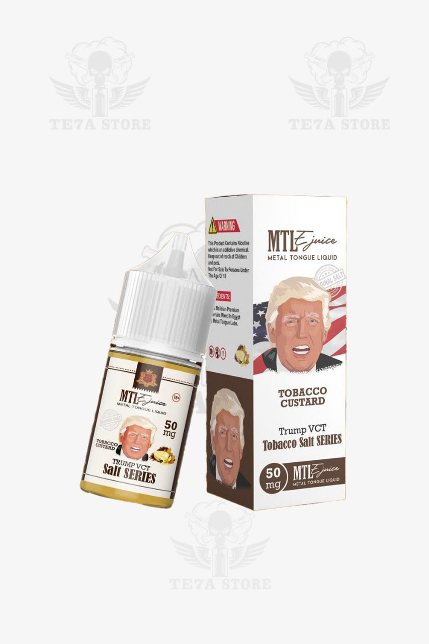 Metal tongue salt-tobacco custard