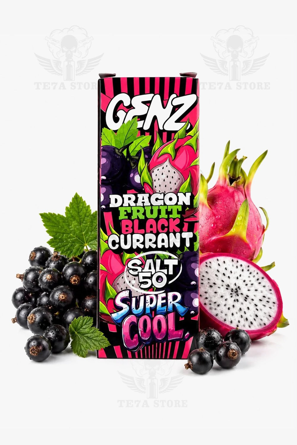 GENZ-DRAGON FRUIT  BLACK CURRANT SUPER COOL SALT 50MG