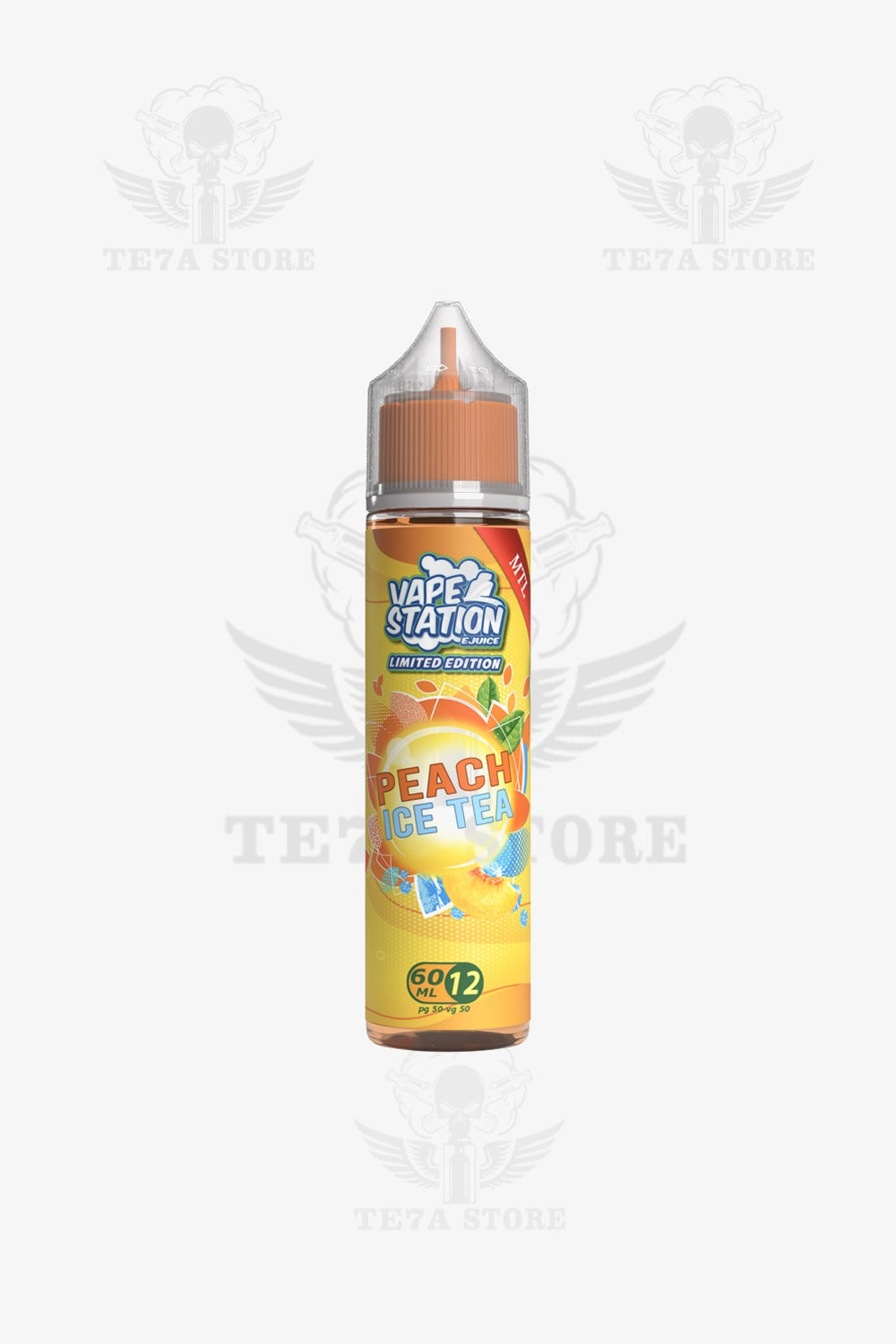 vape station-peach ice tea