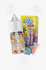 vape station- salt Pineapple passon fruit super ice