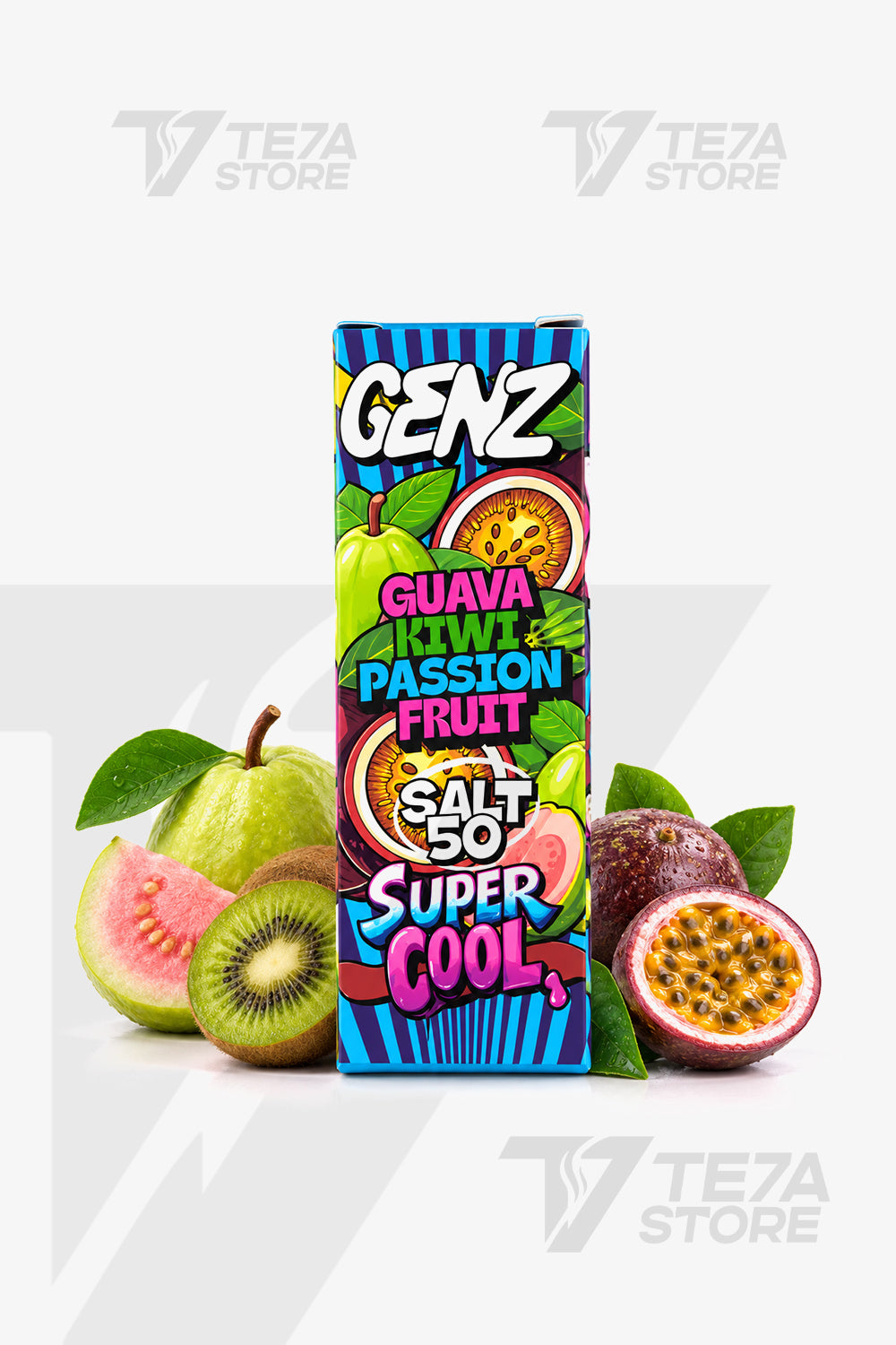 GENZ-PASSION FRUIT KIWI GUAVA SUPER COOL SALT 50MG